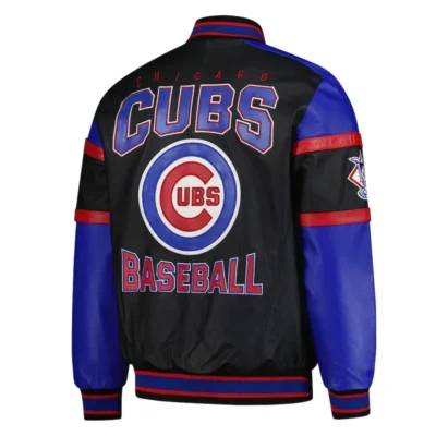 Black and Blue Chicago Cubs Varsity Jacket