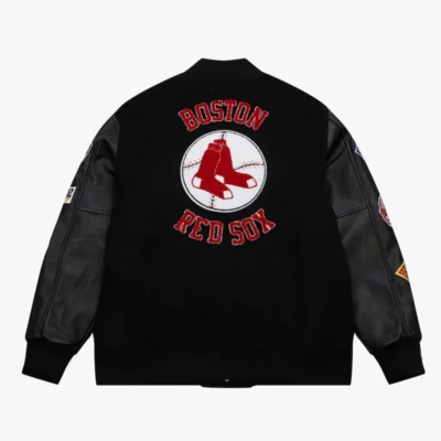 Boston Red Sox Vintage Logo Blackout Varsity Jacket