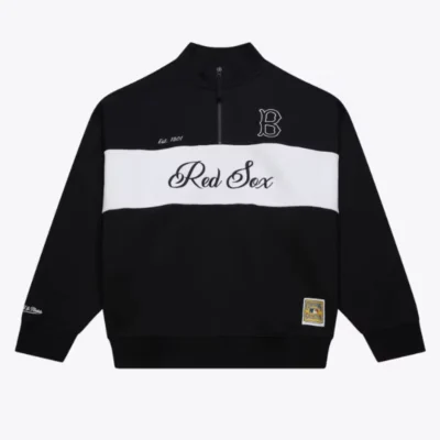 Boston Red Sox Women’s Black Quarter-Zip Pullover
