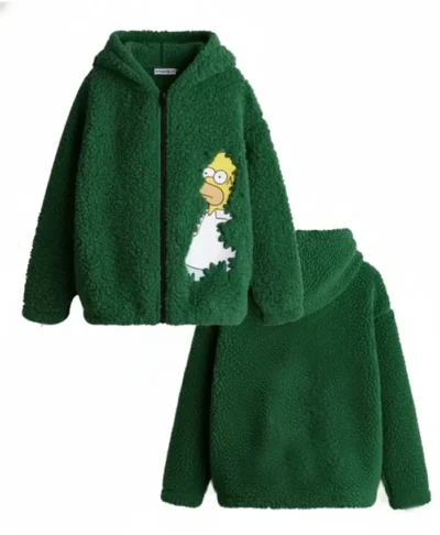 Bush Scene Homer Simpson Hoodie Jacket