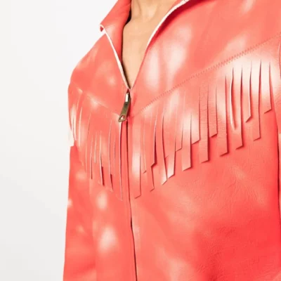 Colorwave Statement Leather Jacket