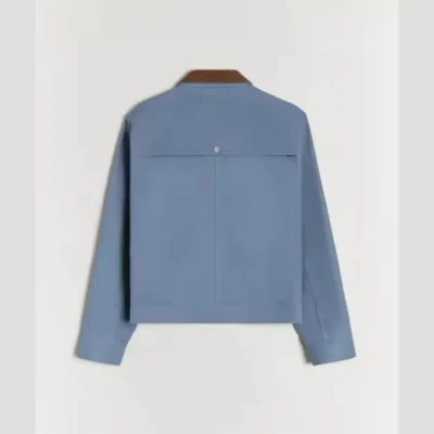 Cropped Reese Cooper Field Jacket in Cotton Twill with Corduroy Trim