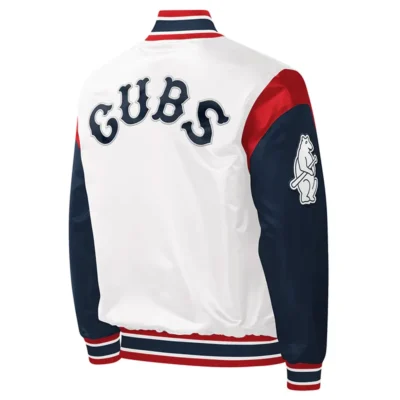Cubs Force Play Satin Varsity Jacket