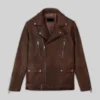 Dauntless Heritage Spanish Brown Leather Biker Jacket