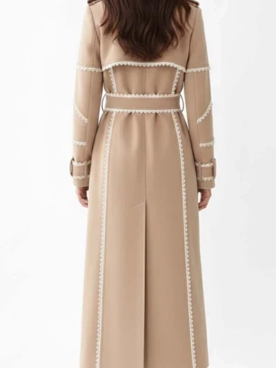 Dear Edward Connie Britton Lace Trim Trench Coat