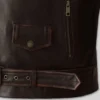 Enforcer Classic Dark Brown Biker Leather Jacket