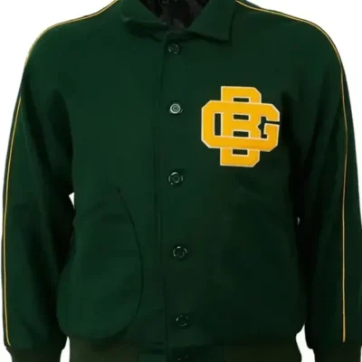Green Bay Packers Varsity Jacket 1952 Wool Green
