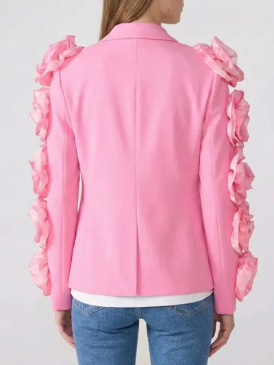 Kim Mulkey LSU Coach Pink Floral Jacket