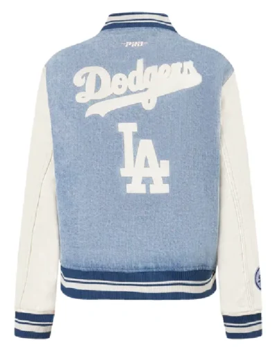 Los Angeles Dodgers Denim Varsity Blues Jacket