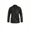 Men’s Black Moto Biker Leather Jacket