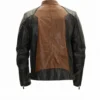 Men’s Roadster Black and Brown Leather Jacket