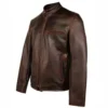 Men’s Vintage-Style Schott Brown Cafe Racer Jacket
