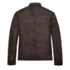 Michael Jordan Mens Brown Leather Jacket