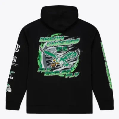 Mitchell & Ness Philadelphia Eagles Black Dream Chasers Fly Hoodie