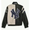 NY Yankees Full Zip Retro Leather Jacket