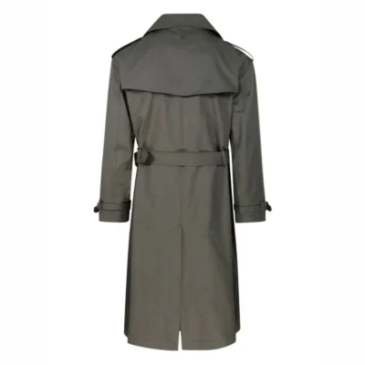 Nova Green Double-Breasted Belted Trench Coat