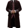 Outlander Season 7 David Berry Maroon Coat