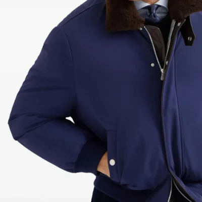 Refined Winter Down Bomber Jacket