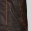Reggie Vintage Dark Brown Biker Leather Jacket