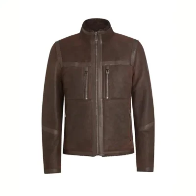 Roughout Shearling Lightweight Leather Jacket