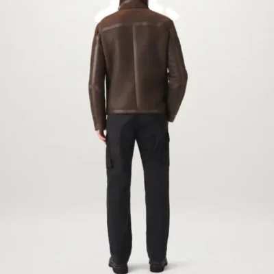 Roughout Shearling Lightweight Leather Jacket