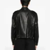 Ryden Logo Patch Leather Jacket