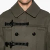 Sacai Green Wool Duffle Coat