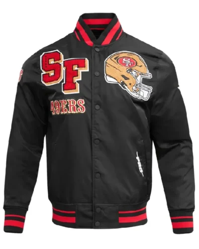 San Francisco Men’s 49ers Rib Satin Jacket