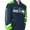 Seattle Seahawks Prime Time Racing Navy Jacket