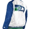 Seattle Seahawks Renegade Blue and White Jacket