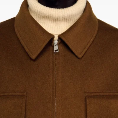 Structured Zip-Up Jacket with Patch Pockets