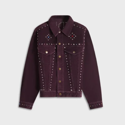 Studded Needles Corduroy Jean Jacket