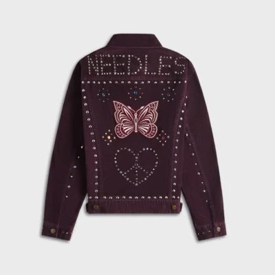 Studded Needles Corduroy Jean Jacket