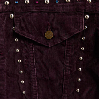 Studded Needles Corduroy Jean Jacket