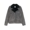 Tailored Suede Biker Jacket