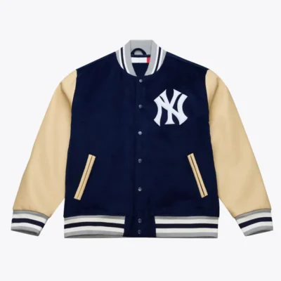 Team Traditions NY Yankees Varsity Wool & Leather Jacket