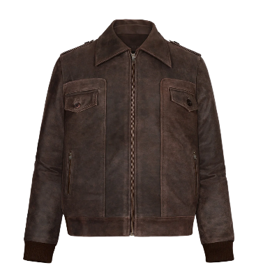 The Avengers Brown Leather Steve Rogers Jacket