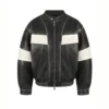 Unisex Oversize Vegan Leather Racing Jacket