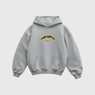 Vintage Seen Chargers Voltage Grey Hoodie front