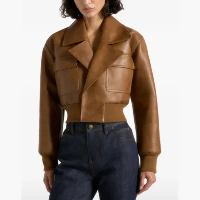 Vortex Bold Lapel Bomber Jacket