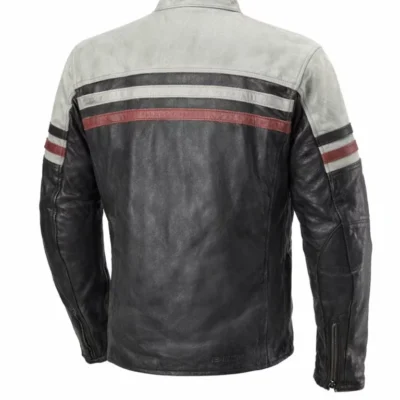 Wayne Premium Leather Jacket Mens Adjustable