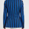 Wednesday Emma Myers Blue Blazer Coat