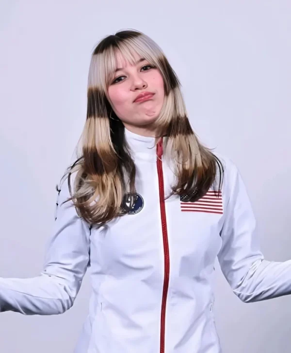 Alysa Liu Olympic Edition 2026 White Jacket