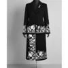 BAFTA 2026 Glenn Close Black Floral Long Coat
