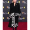 BAFTA 2026 Glenn Close Black Floral Long Coat