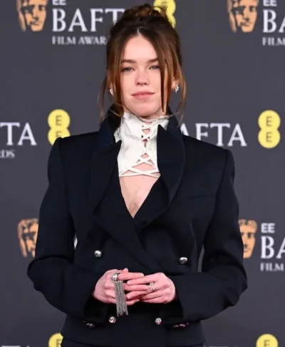 BAFTA Awards Milly Alcock Black Formal Blazer