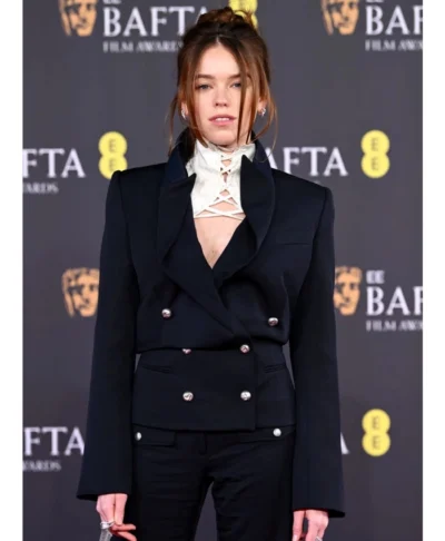 BAFTA Awards Milly Alcock Black Formal Blazer