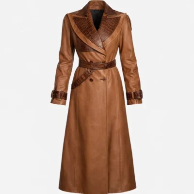 BeyoncƩ Super Bowl LX Statement Leather Coat