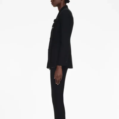 Black Cargo Buckled Jacket