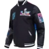 Black Super Bowl LX 2026 Varsity Jacket